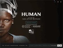 Tablet Screenshot of human-themovie.org